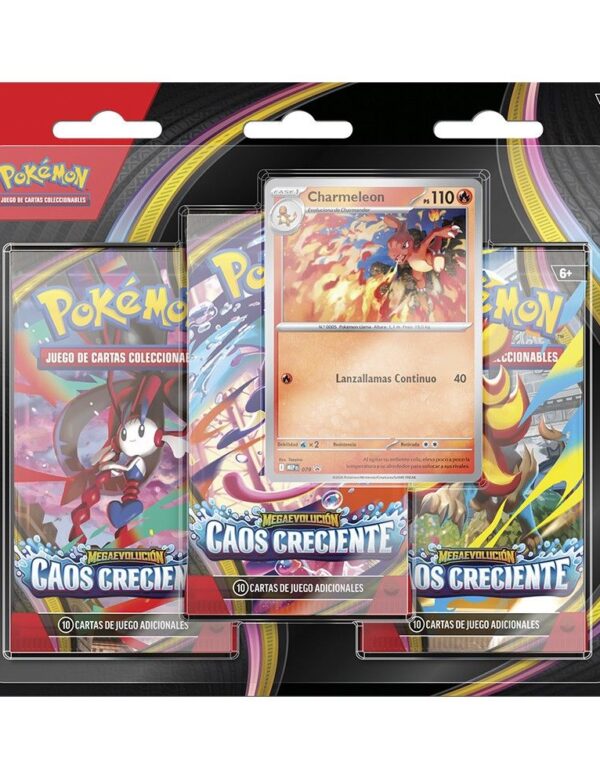 Blíster de 3 Sobres Pokémon Caos Creciente (Español)