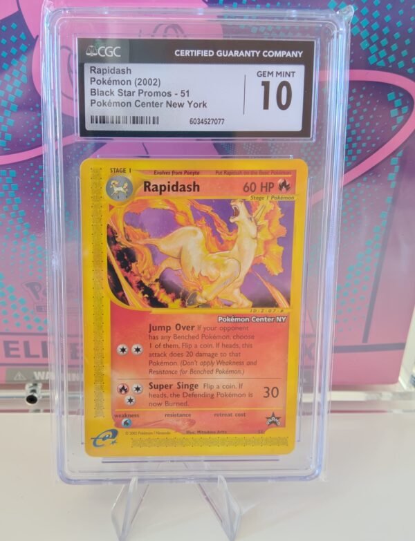 Rapidash (WP 51) Pokemon Center New York Stamped CGC10 (Japonés)